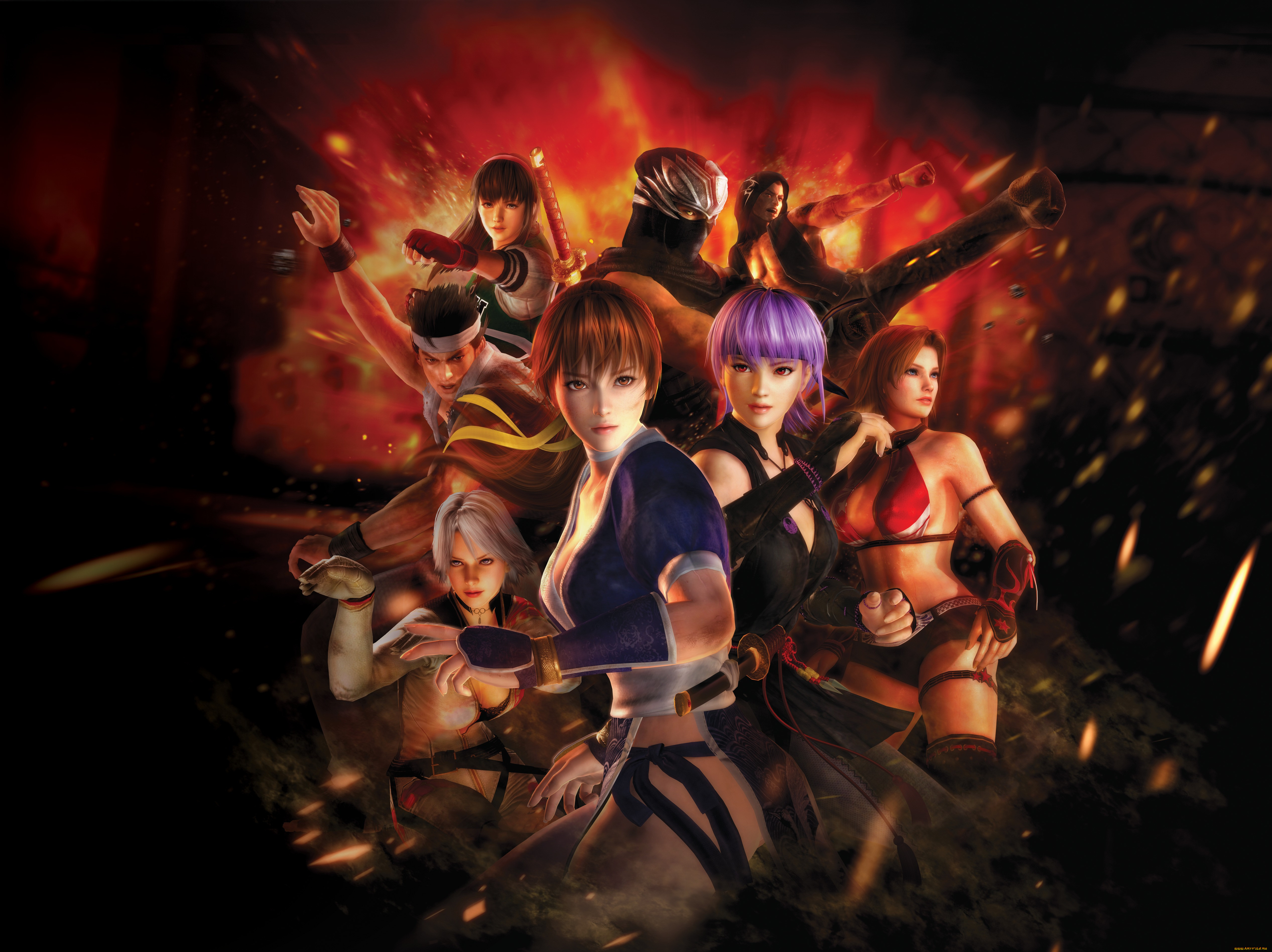 , , dead, or, alive, , , ryu, hayabusa, akira, , rig, , hitomi, , christie, , ayane, , tina, 